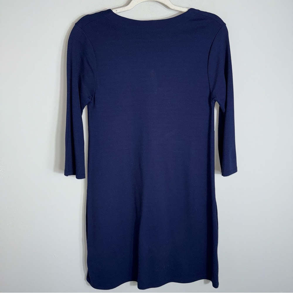 Ruby Rd. Navy V-Neck Mini Dress - Picture 8 of 9